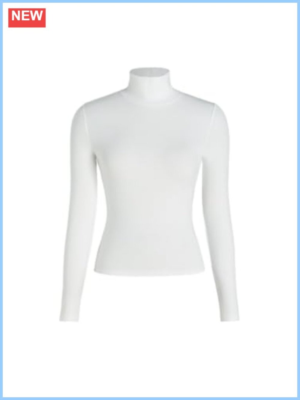 Turtleneck Long Sleeve Slim Fit Rayon Spandex Basic Layering Top